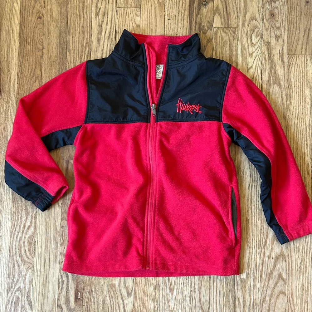 Nebraska Huskers Kids Quarter Zip Fleece